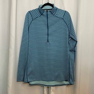 Patagonia Men’s 1/4‎ Zip Pullover Blue Striped Size XL